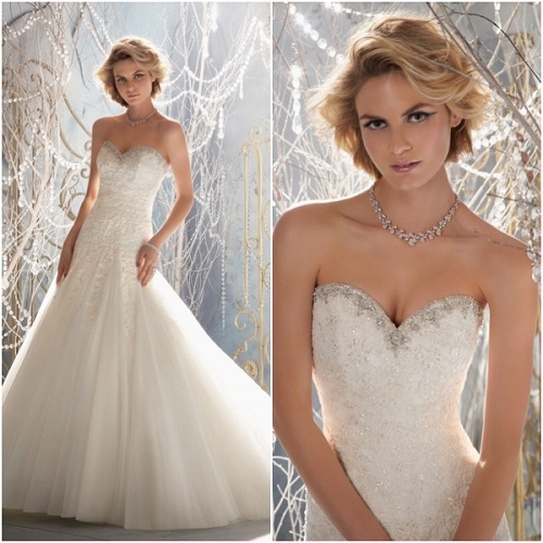 embroidered beaded bodice wedding dress