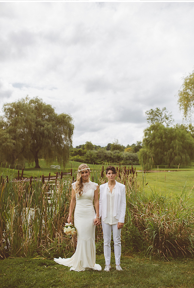 lesbian wedding - we laugh we love