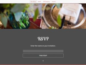 wedding guest RSVP