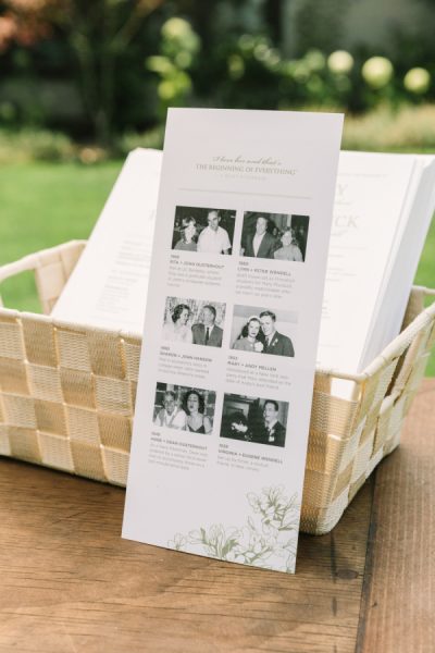 wedding program