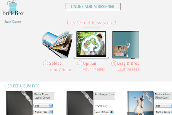 BrideBox Easy to Use Albums